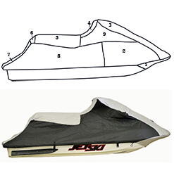 Kawasaki Ultra 130/150 Skräddarsydd Kapell 99-05