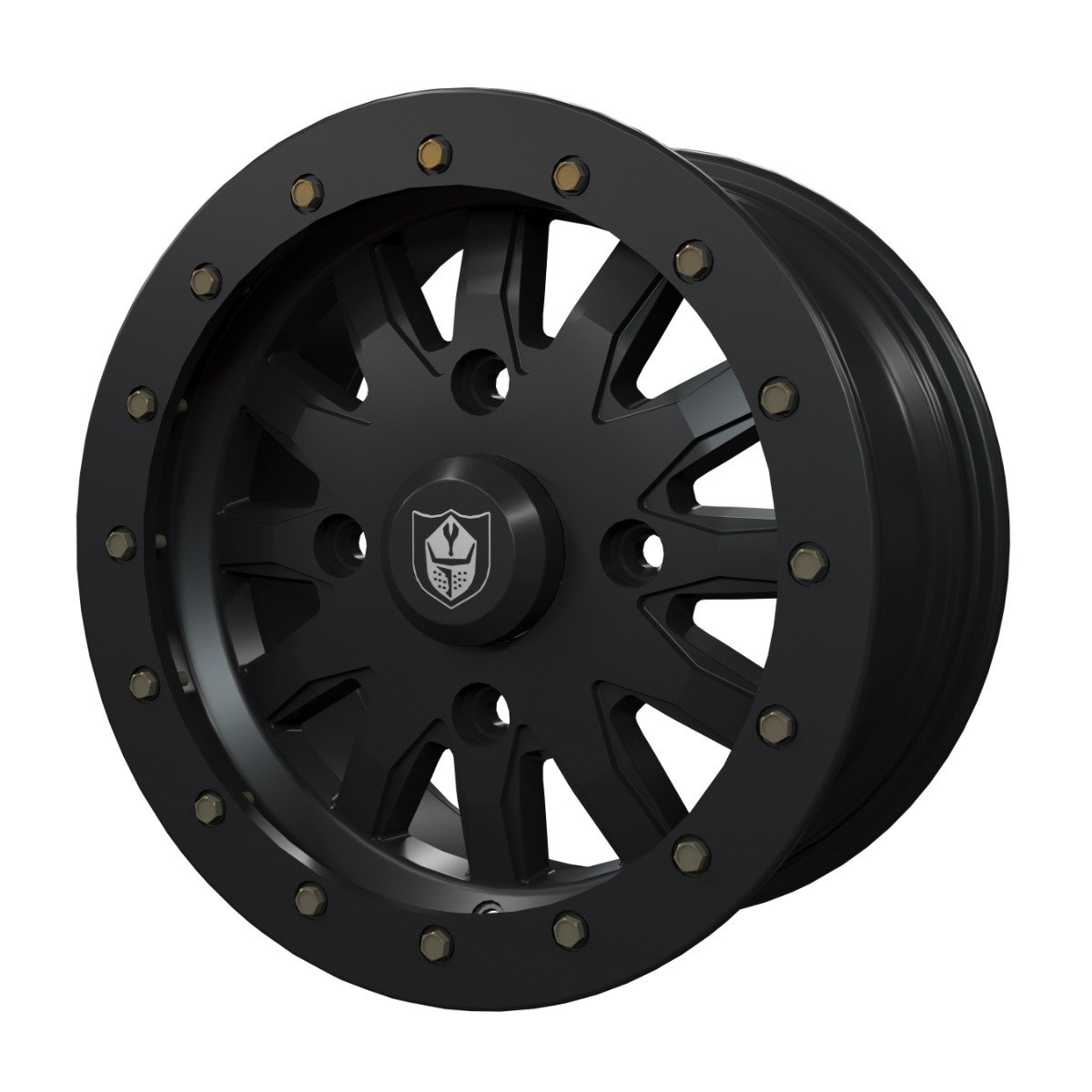 Polaris Pro Armor Halo Wheel, Front/Rear R15 Matte Black