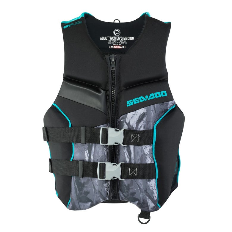 Sea-Doo Airflow Refraction life jacket ladies deep Turquoise 2XL
