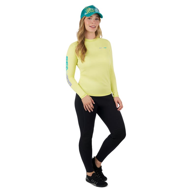 Sea-Doo Women's Long Sleeve Rashguard Hi-Vis Yellow 2025
