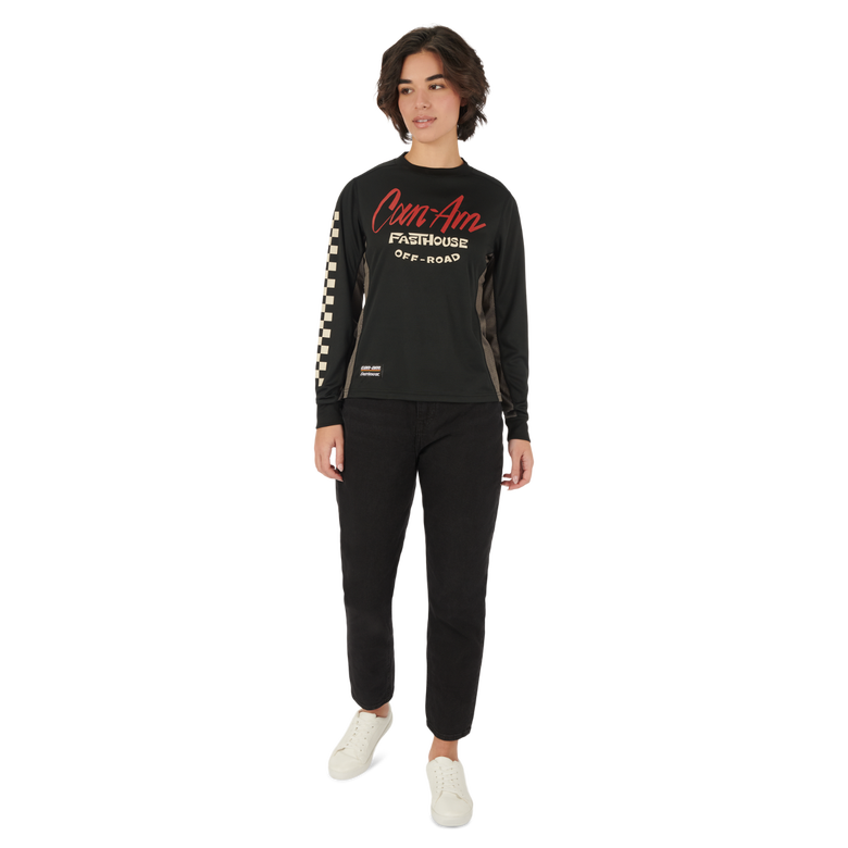 Can-Am WOMEN’S X FH Jersey Black 2024-XXL