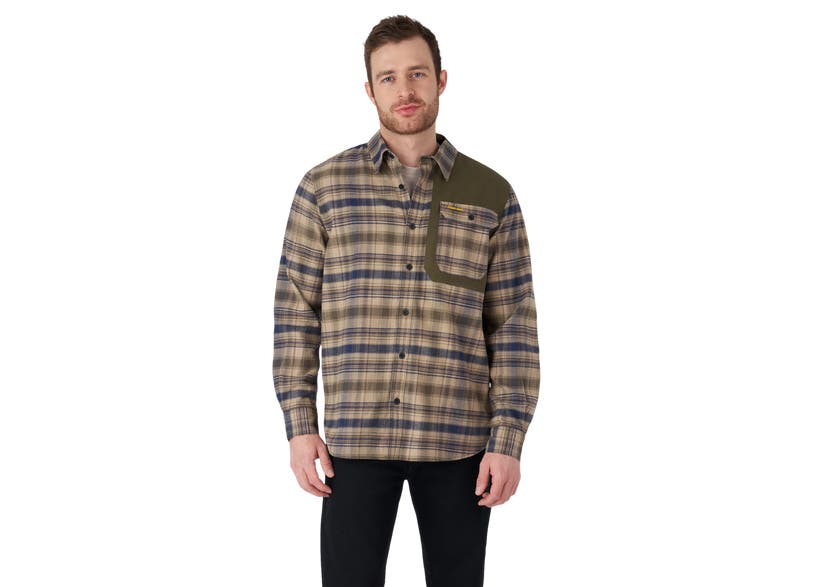 Can‑Am Plaid Flannel Shirt Sand