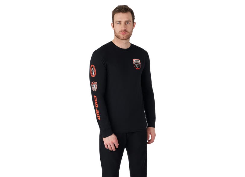 Can‑Am Badges Long Sleeve T-Shirt Black