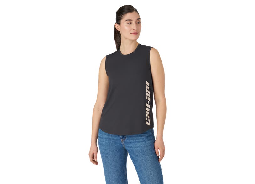 Can‑Am Lightweight Tank Top Charcoal Grey