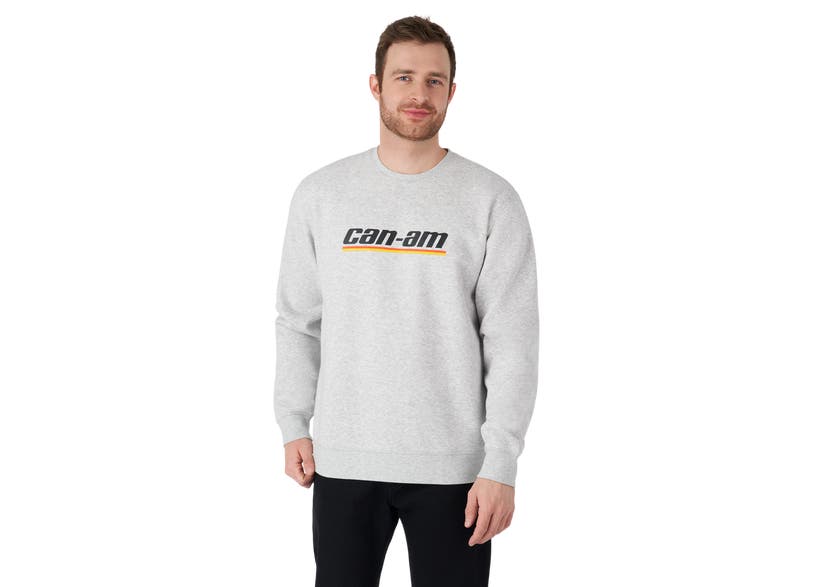 Can‑Am Emblem Crewneck Heather Grey