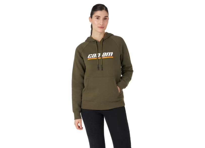 Can‑Am Emblem Pullover Hoodie Army Green