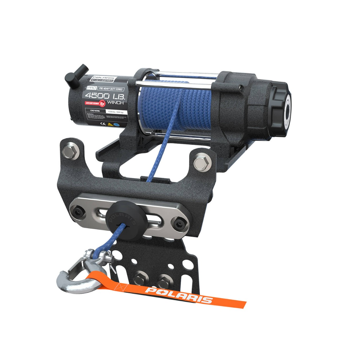 Polaris PRO HD 2,041 kg Winch with Rapid Rope Recovery