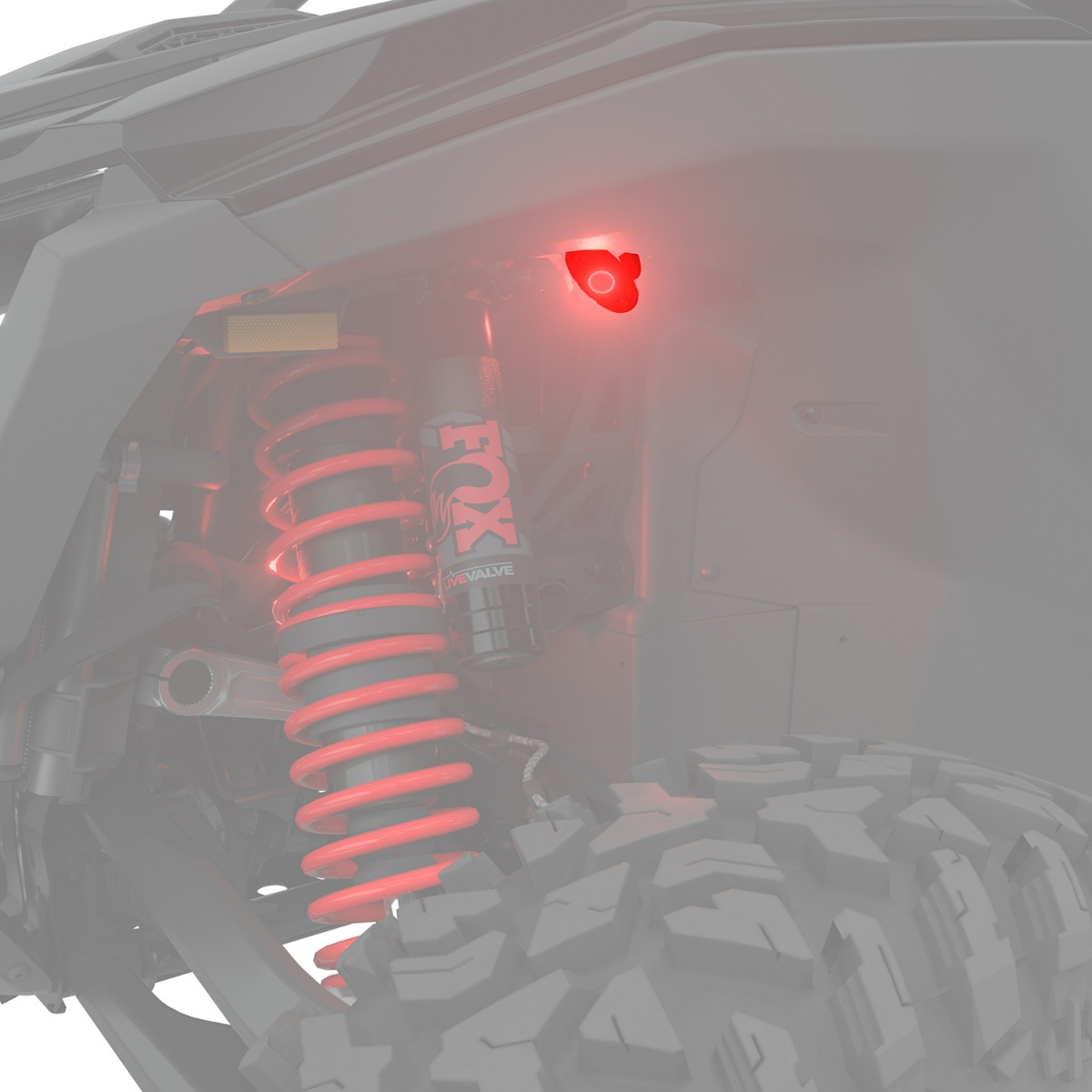 Polaris Pro Armor Rock Lights Red PRO R/4 '22-25, PRO S/4 '25, PRO XP/4 ‘20-25, TURBO R/4 '22-24