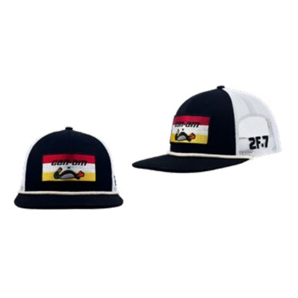Can-Am x 24.7 Black Mesh Flat Cap One size Black