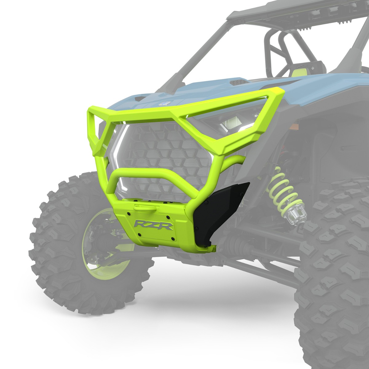 Polaris Front High Coverage Bumper Neon Lime PRO XP/4 ‘25