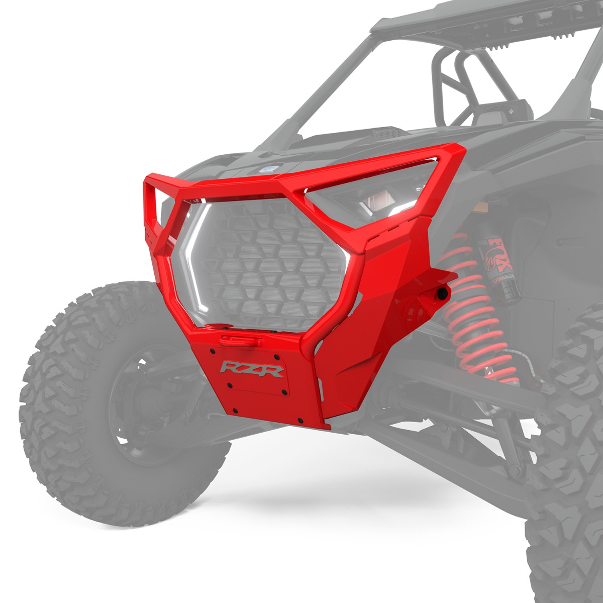 Polaris Front High Coverage Bumper INDY RED PRO R/4 '25, PRO S/4 '25