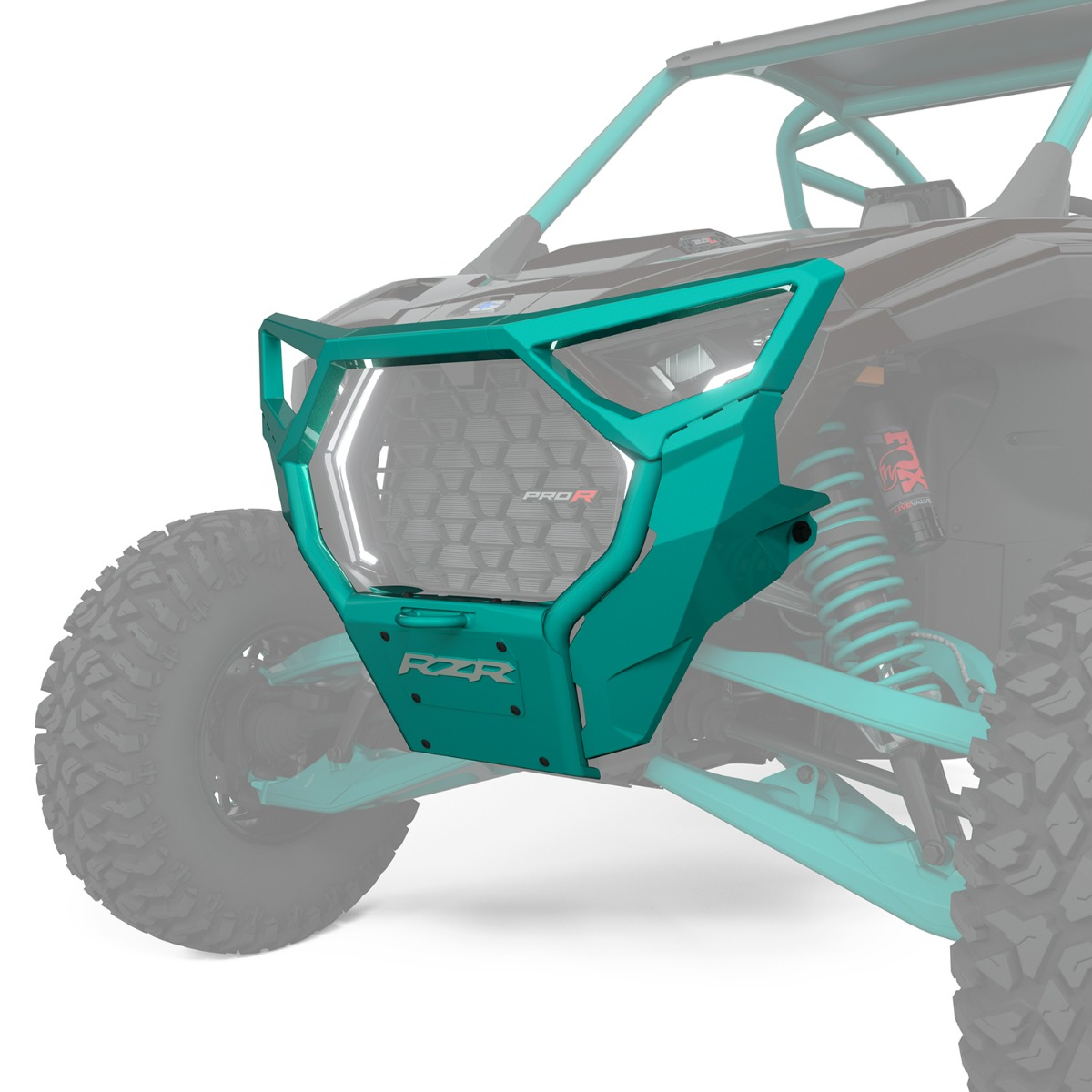 Polaris Front High Coverage Bumper Radiant Green PRO R/4 '25, PRO S/4 '25