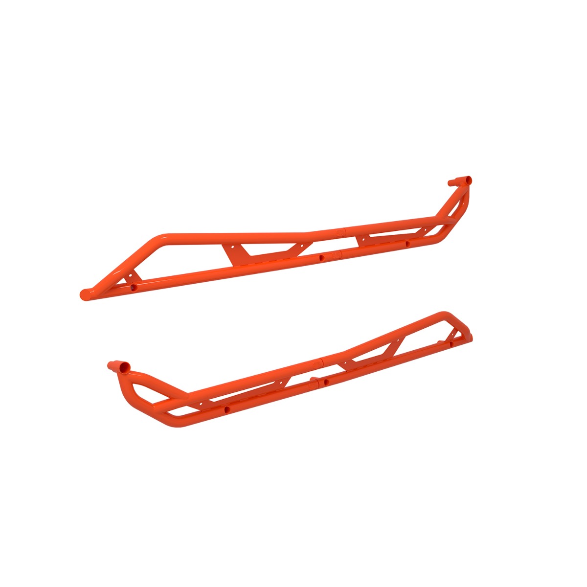 Polaris HD Extreme Kick-Out Rock Sliders, 4-Seat Orange Burst