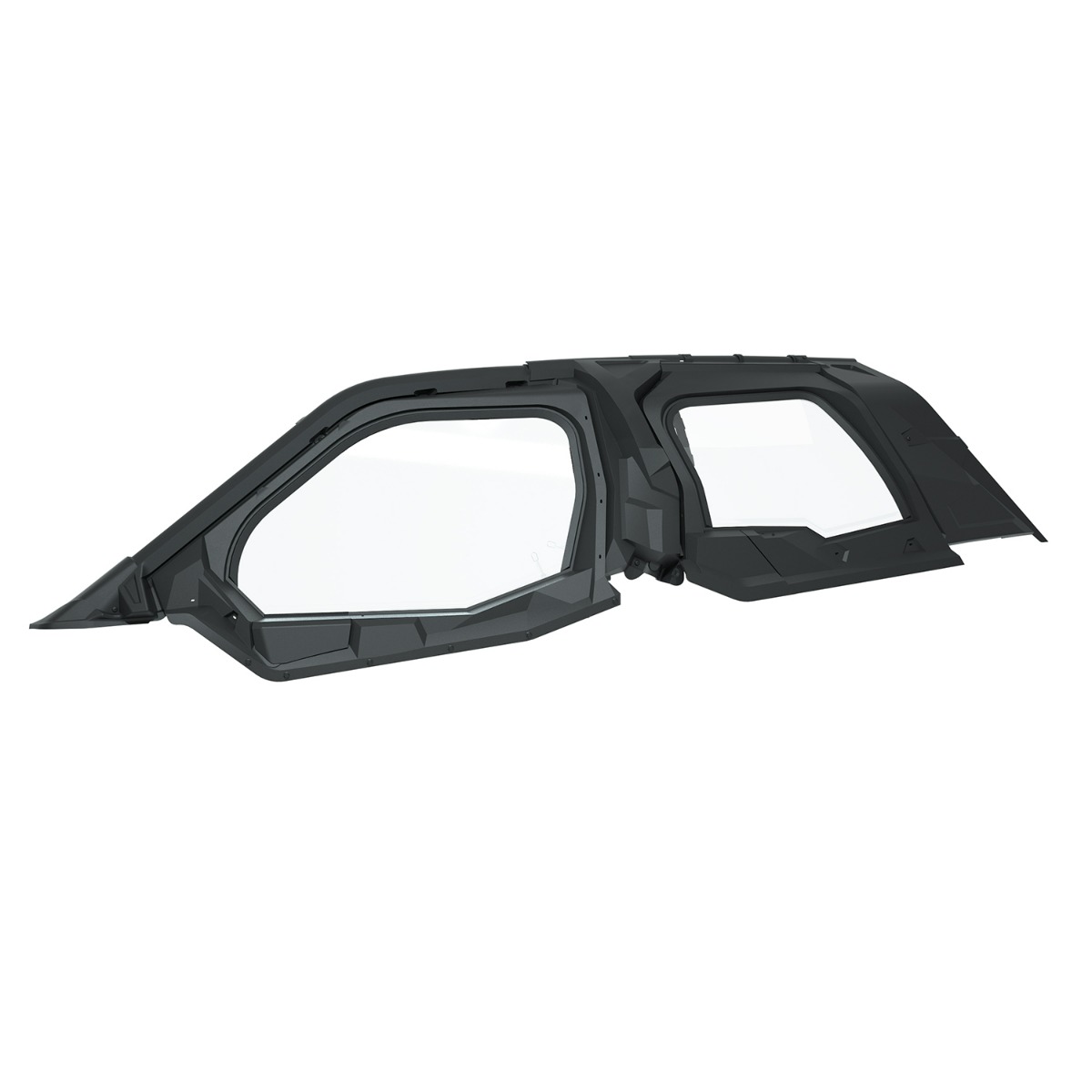 Polaris Zip Window Upper Doors for RZR PRO XP 4, Front & Rear, Poly, Set of 2