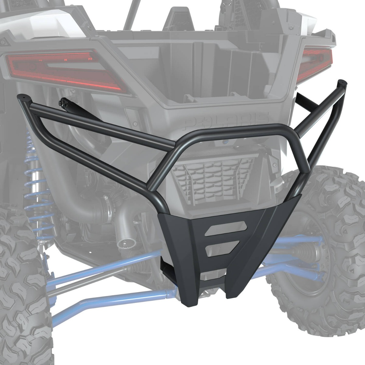Polaris Rear High Coverage Bumper, Matte Black PRO S/4 '25, PRO XP/4 ‘20-25, TURBO R/4 '22-24