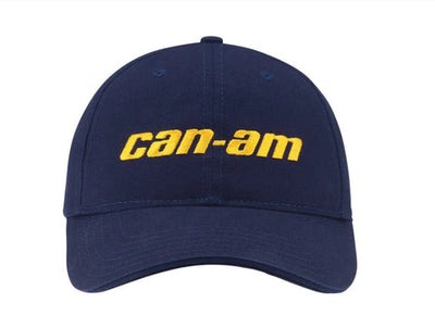 Can-Am Men's Classic Curved Cap Navy Blue O/S