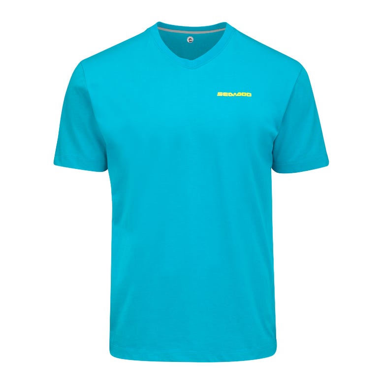 Sea-Doo Mens Stamp Sea-Doo T-Shirt Turquoise L