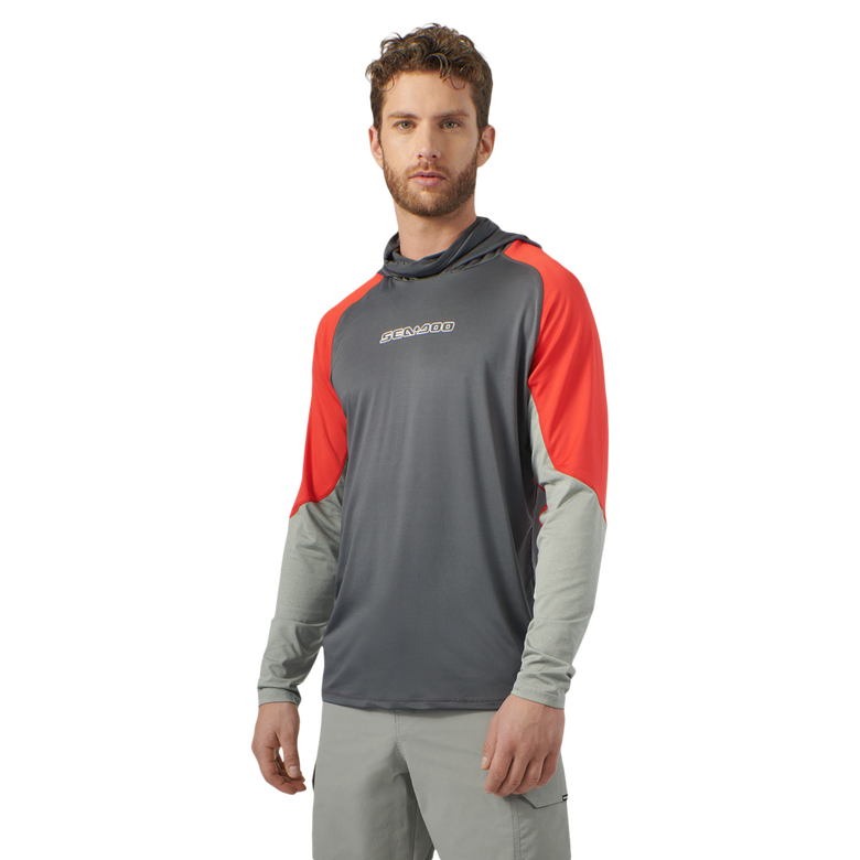 Sea-Doo Men's UV Protection Hooded Lava Red 2023
