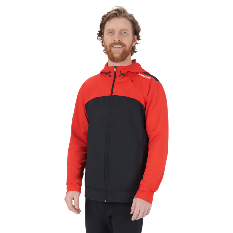 Sea-Doo Men's Sunset Tech Zip-Up Lava Red 2023