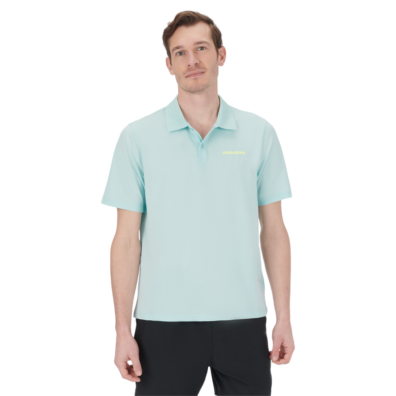 Sea‑Doo Men's Tech Short Sleeve Polo Light Blue 2023