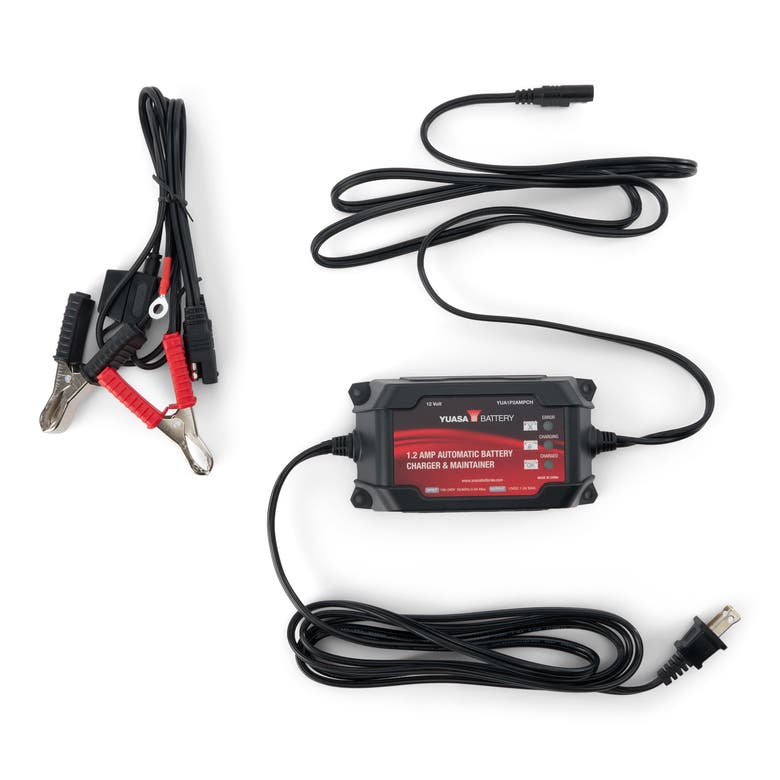 Yuasa 1.2 Amp Automatic Battery Charger & Maintainer