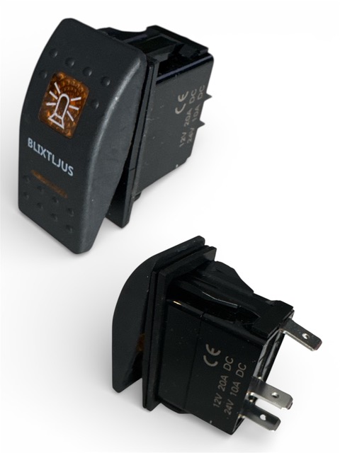 ATV Flashing Amber Lights Button 