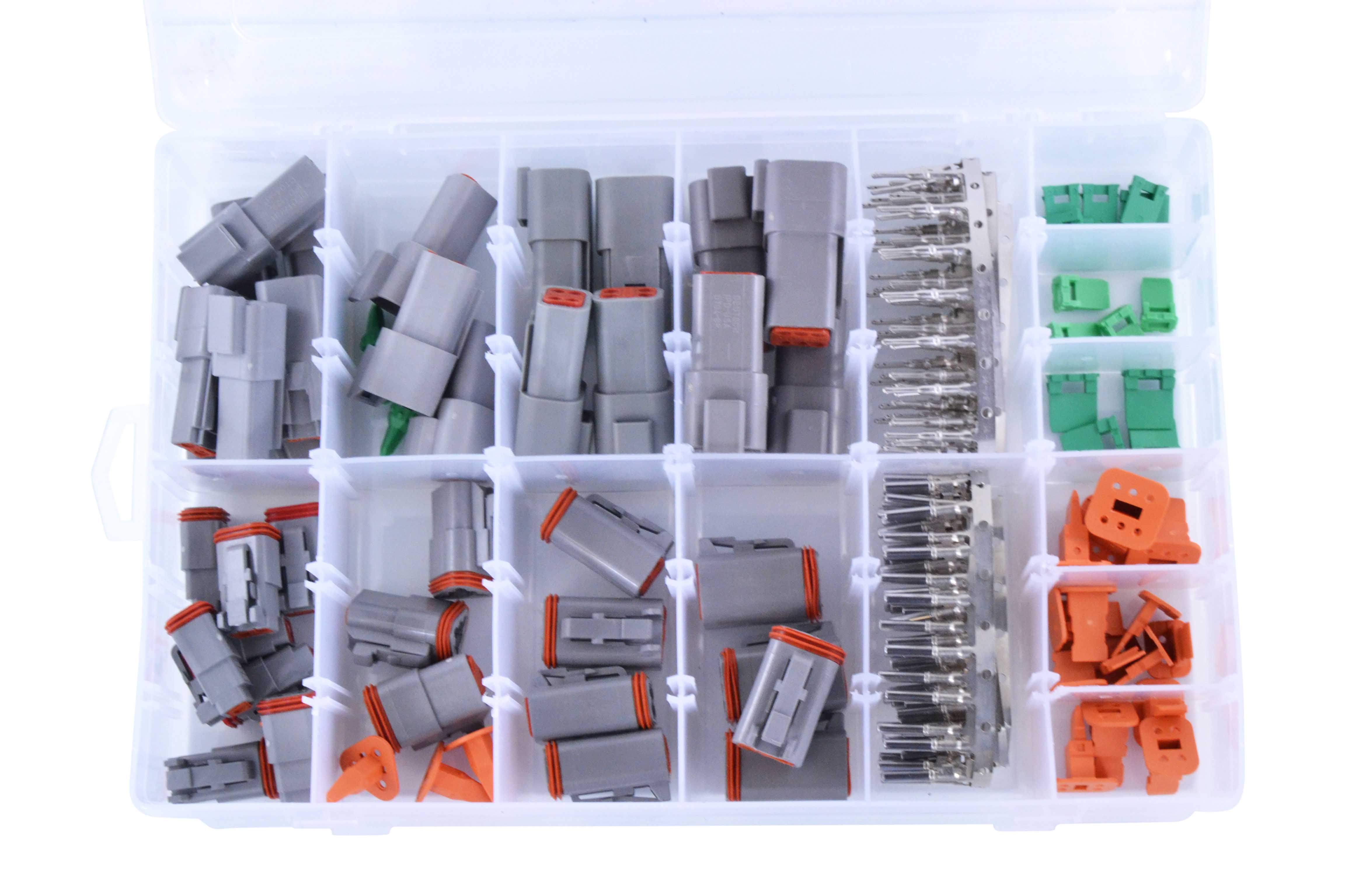 RM Stator 186 pcs Connector Kit Deutsch Replacement for TE Connectivity Deutsch 2-Way / 3-Way / 4-Way / 6-Way DT Series