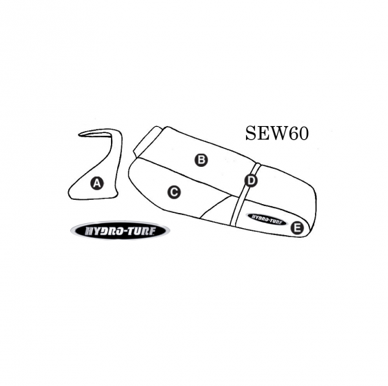 Hydro Turf Seat Cover for Kawasaki ZXi (95-97) W/Cowling Cover