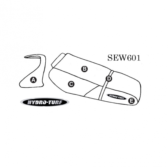 Hydro Turf Seat Cover Kawasaki ZXi 1100 98-03 Seat Cover W/Cowling Cover