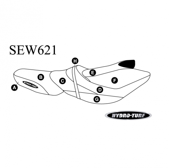 Hydro Turf  Seat Cover for Kawasaki Ultra 310R / 310X SE (14-16)