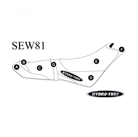 Hydro Turf Seat Cover for Sea-Doo Spark Trixx 2-Up (14-20)