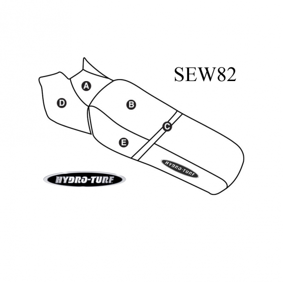 Hydro Turf Seat Cover for Sea-Doo GT Family (90-95) / GTS (96-00) / GTI (96)