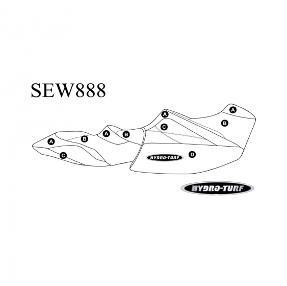 Hydro Turf Seat Cover for Sea-Doo GTX GTX Limited (18-20)