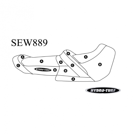 Hydro Turf Seat Cover for Sea-Doo GTI SE 130 170 / GTI 90 130 / GTR 230 (20)