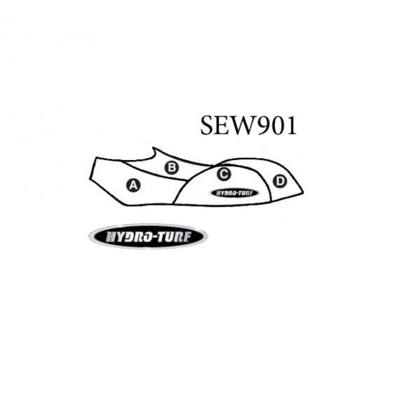 Hydro Turf Seat Cover for Polaris SL 900 1050 / Pro 785 (97-01)